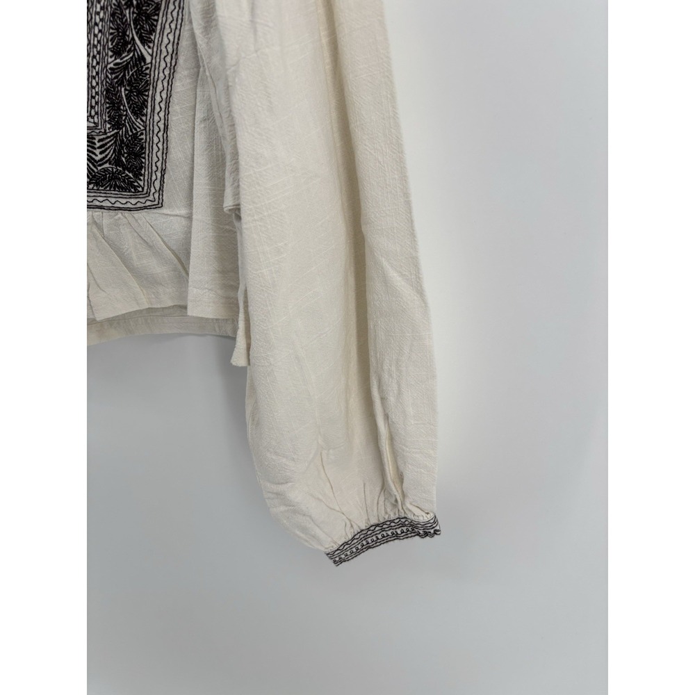 NWT Free People Iggie Embroidered Top XS Boho Festival Oversized Crop MSRP $128 - Picture 8 of 14